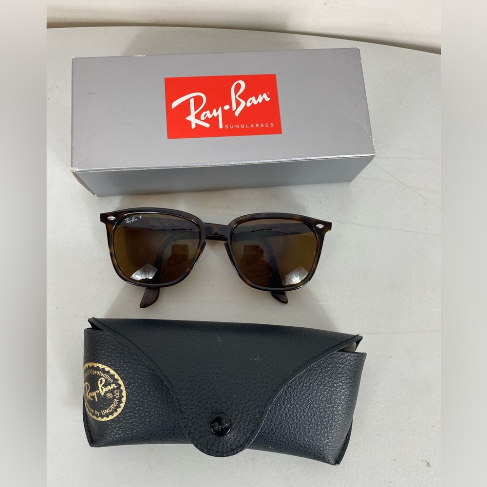 Ray-Ban Havana Polarized Brown Sunglasses Like New ORB4362